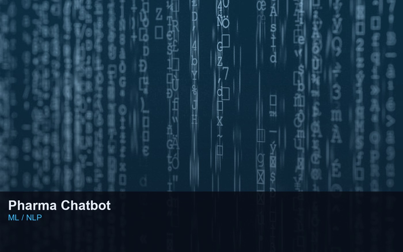Pharmaceutical ML chatbot